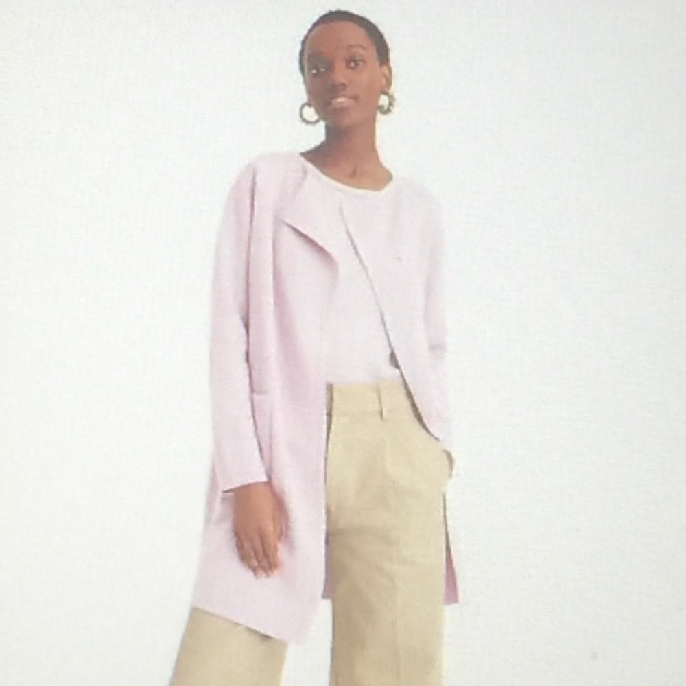 Jcrew Juliette Collarless Sweater Blazer